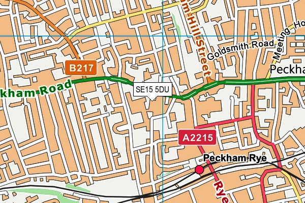 SE15 5DU map - OS VectorMap District (Ordnance Survey) SE15 5DU map - OS VectorMap District (Ordnance Survey)