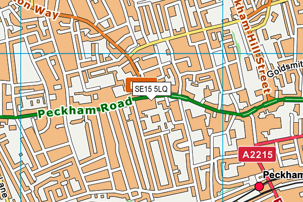 SE15 5LQ map - OS VectorMap District (Ordnance Survey) SE15 5LQ map - OS VectorMap District (Ordnance Survey)