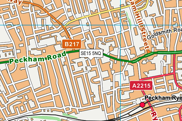 SE15 5NQ map - OS VectorMap District (Ordnance Survey) SE15 5NQ map - OS VectorMap District (Ordnance Survey)