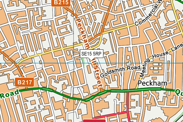 SE15 5RP map - OS VectorMap District (Ordnance Survey) SE15 5RP map - OS VectorMap District (Ordnance Survey)