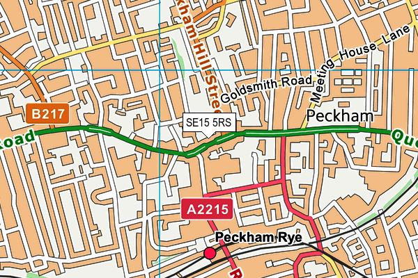 SE15 5RS map - OS VectorMap District (Ordnance Survey) SE15 5RS map - OS VectorMap District (Ordnance Survey)