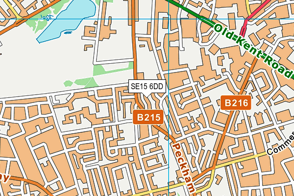 SE15 6DD map - OS VectorMap District (Ordnance Survey) SE15 6DD map - OS VectorMap District (Ordnance Survey)