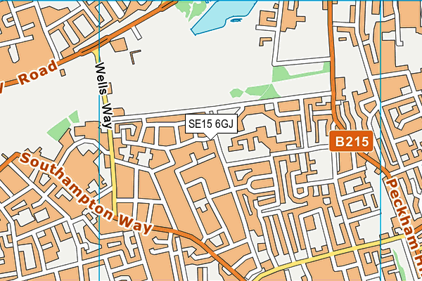 SE15 6GJ map - OS VectorMap District (Ordnance Survey) SE15 6GJ map - OS VectorMap District (Ordnance Survey)