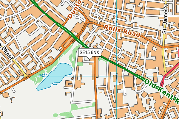 SE15 6NX map - OS VectorMap District (Ordnance Survey) SE15 6NX map - OS VectorMap District (Ordnance Survey)
