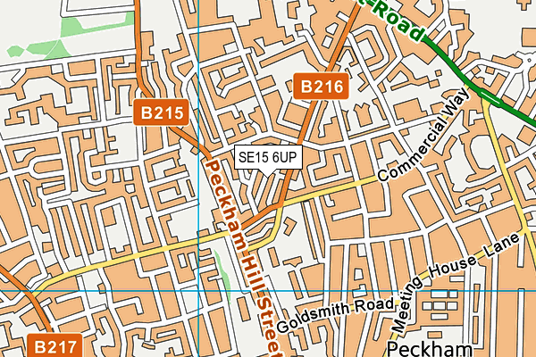SE15 6UP map - OS VectorMap District (Ordnance Survey) SE15 6UP map - OS VectorMap District (Ordnance Survey)