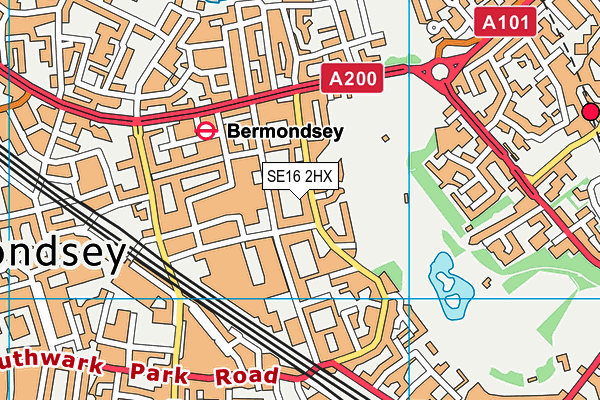 SE16 2HX map - OS VectorMap District (Ordnance Survey) SE16 2HX map - OS VectorMap District (Ordnance Survey)