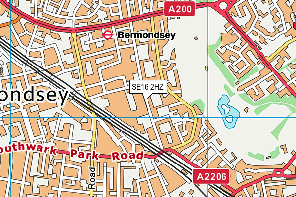 SE16 2HZ map - OS VectorMap District (Ordnance Survey) SE16 2HZ map - OS VectorMap District (Ordnance Survey)