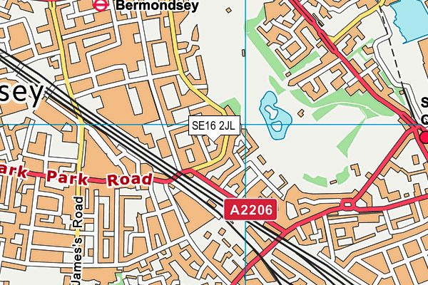 SE16 2JL map - OS VectorMap District (Ordnance Survey) SE16 2JL map - OS VectorMap District (Ordnance Survey)