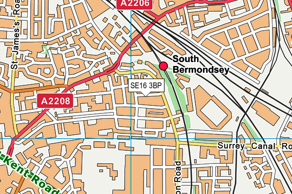 SE16 3BP map - OS VectorMap District (Ordnance Survey) SE16 3BP map - OS VectorMap District (Ordnance Survey)