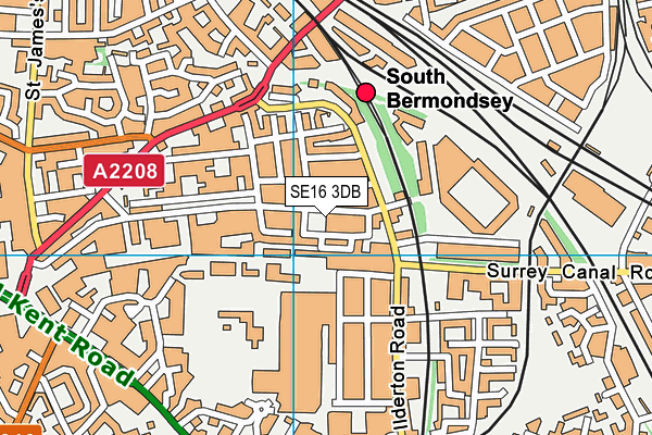 SE16 3DB map - OS VectorMap District (Ordnance Survey) SE16 3DB map - OS VectorMap District (Ordnance Survey)