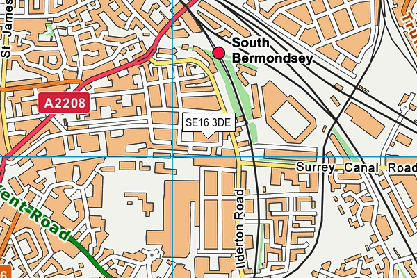 SE16 3DE map - OS VectorMap District (Ordnance Survey) SE16 3DE map - OS VectorMap District (Ordnance Survey)