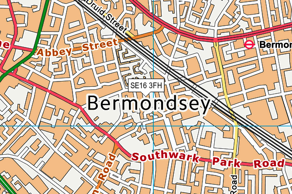SE16 3FH map - OS VectorMap District (Ordnance Survey) SE16 3FH map - OS VectorMap District (Ordnance Survey)