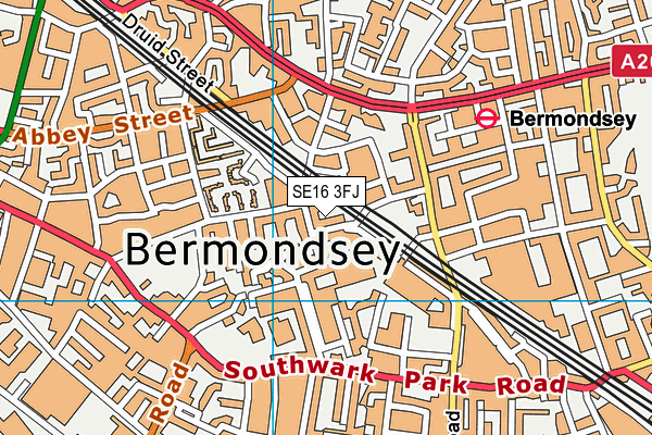 SE16 3FJ map - OS VectorMap District (Ordnance Survey) SE16 3FJ map - OS VectorMap District (Ordnance Survey)