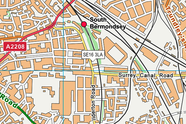 SE16 3LA map - OS VectorMap District (Ordnance Survey) SE16 3LA map - OS VectorMap District (Ordnance Survey)