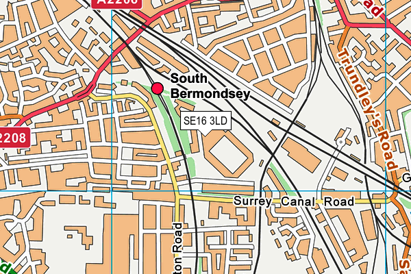 SE16 3LD map - OS VectorMap District (Ordnance Survey) SE16 3LD map - OS VectorMap District (Ordnance Survey)