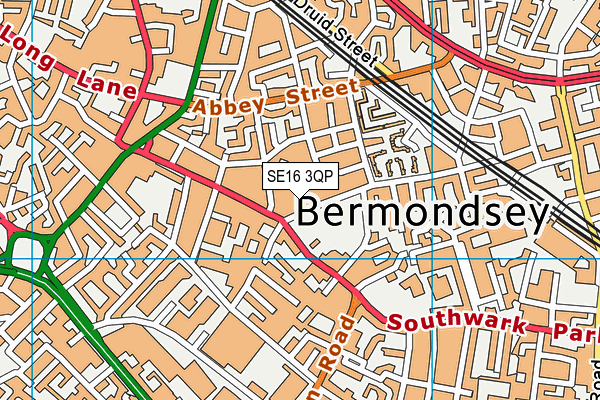 SE16 3QP map - OS VectorMap District (Ordnance Survey) SE16 3QP map - OS VectorMap District (Ordnance Survey)