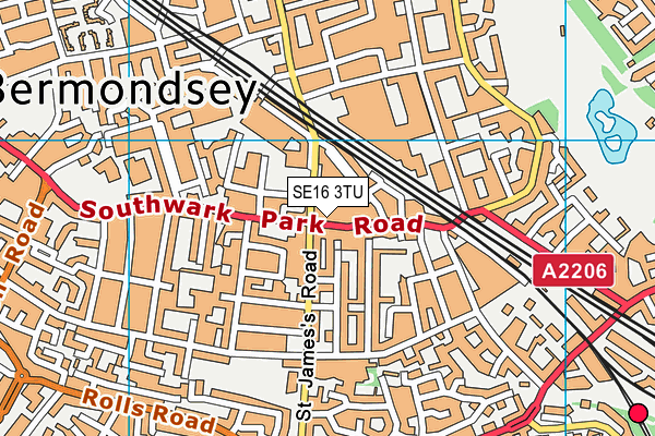 SE16 3TU map - OS VectorMap District (Ordnance Survey) SE16 3TU map - OS VectorMap District (Ordnance Survey)