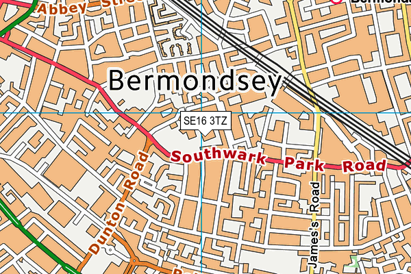 SE16 3TZ map - OS VectorMap District (Ordnance Survey) SE16 3TZ map - OS VectorMap District (Ordnance Survey)