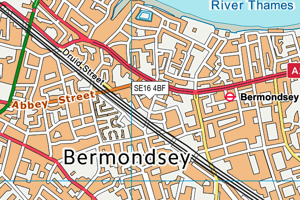 SE16 4BF map - OS VectorMap District (Ordnance Survey) SE16 4BF map - OS VectorMap District (Ordnance Survey)