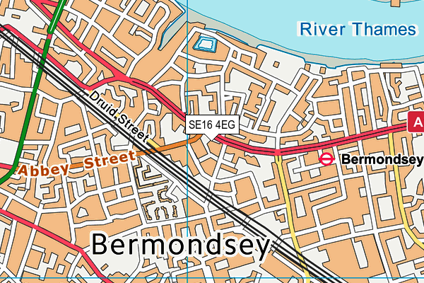 SE16 4EG map - OS VectorMap District (Ordnance Survey) SE16 4EG map - OS VectorMap District (Ordnance Survey)