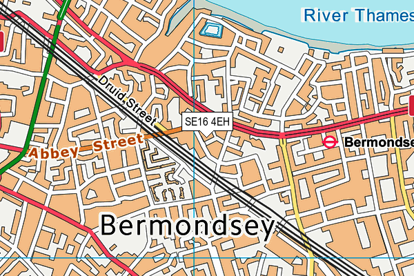 SE16 4EH map - OS VectorMap District (Ordnance Survey) SE16 4EH map - OS VectorMap District (Ordnance Survey)