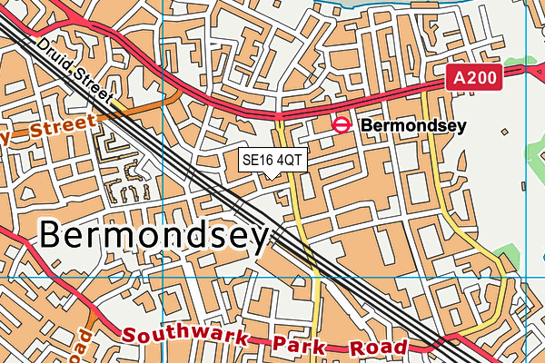 SE16 4QT map - OS VectorMap District (Ordnance Survey) SE16 4QT map - OS VectorMap District (Ordnance Survey)