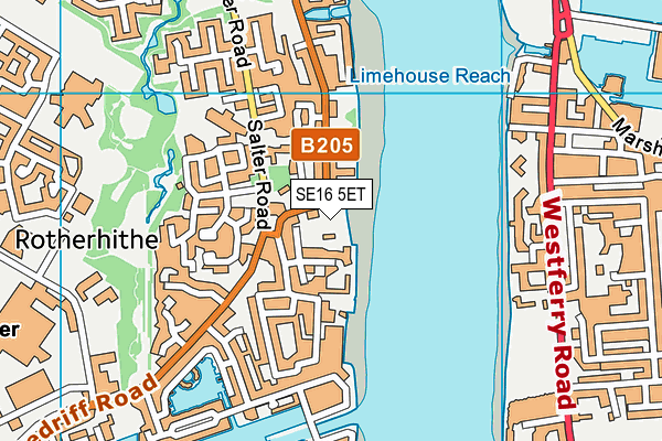 SE16 5ET map - OS VectorMap District (Ordnance Survey) SE16 5ET map - OS VectorMap District (Ordnance Survey)