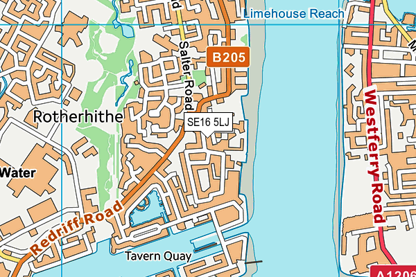 SE16 5LJ map - OS VectorMap District (Ordnance Survey) SE16 5LJ map - OS VectorMap District (Ordnance Survey)
