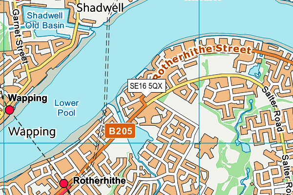 SE16 5QX map - OS VectorMap District (Ordnance Survey) SE16 5QX map - OS VectorMap District (Ordnance Survey)
