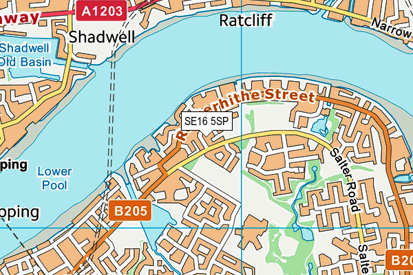 SE16 5SP map - OS VectorMap District (Ordnance Survey) SE16 5SP map - OS VectorMap District (Ordnance Survey)