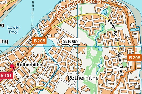 SE16 6BY map - OS VectorMap District (Ordnance Survey) SE16 6BY map - OS VectorMap District (Ordnance Survey)