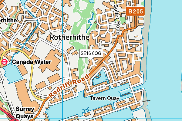 SE16 6QG map - OS VectorMap District (Ordnance Survey) SE16 6QG map - OS VectorMap District (Ordnance Survey)