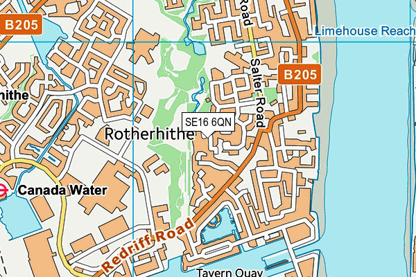 SE16 6QN map - OS VectorMap District (Ordnance Survey) SE16 6QN map - OS VectorMap District (Ordnance Survey)