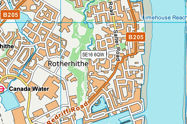 SE16 6QW map - OS VectorMap District (Ordnance Survey) SE16 6QW map - OS VectorMap District (Ordnance Survey)