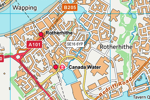 SE16 6YP map - OS VectorMap District (Ordnance Survey) SE16 6YP map - OS VectorMap District (Ordnance Survey)