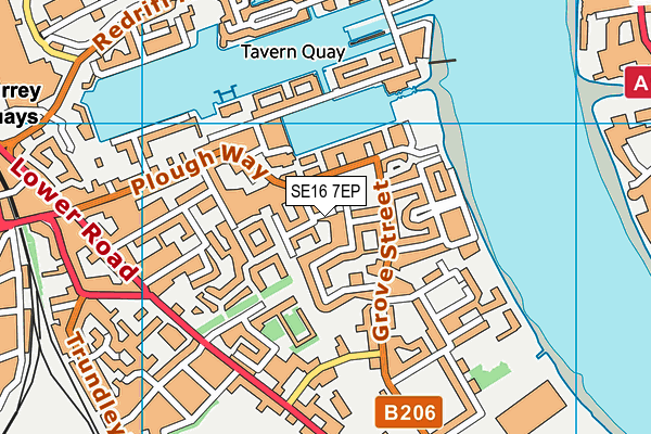 SE16 7EP map - OS VectorMap District (Ordnance Survey) SE16 7EP map - OS VectorMap District (Ordnance Survey)