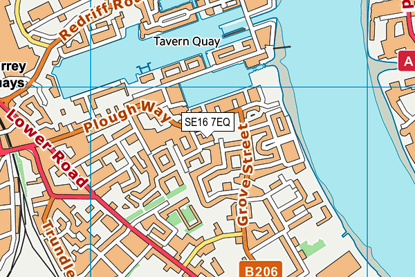 SE16 7EQ map - OS VectorMap District (Ordnance Survey) SE16 7EQ map - OS VectorMap District (Ordnance Survey)