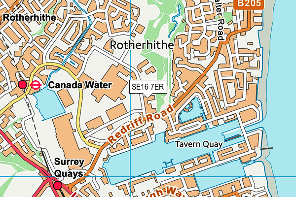 SE16 7ER map - OS VectorMap District (Ordnance Survey) SE16 7ER map - OS VectorMap District (Ordnance Survey)