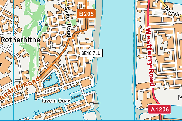 SE16 7LU map - OS VectorMap District (Ordnance Survey) SE16 7LU map - OS VectorMap District (Ordnance Survey)