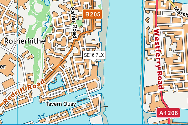 SE16 7LX map - OS VectorMap District (Ordnance Survey) SE16 7LX map - OS VectorMap District (Ordnance Survey)