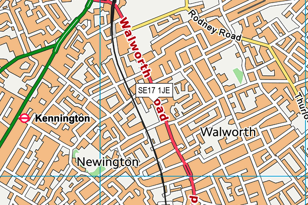 SE17 1JE map - OS VectorMap District (Ordnance Survey) SE17 1JE map - OS VectorMap District (Ordnance Survey)