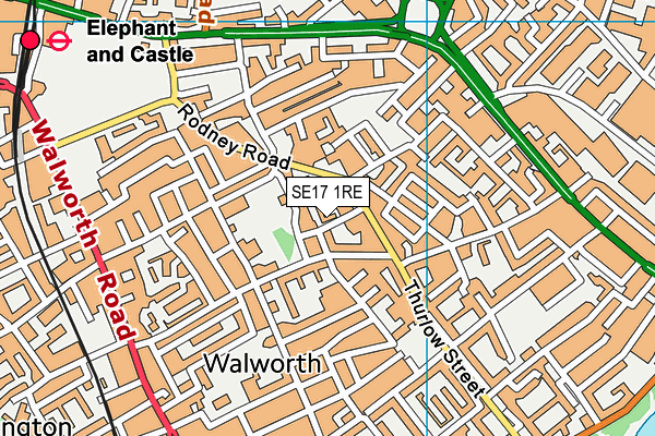 SE17 1RE map - OS VectorMap District (Ordnance Survey) SE17 1RE map - OS VectorMap District (Ordnance Survey)