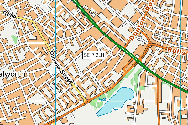 SE17 2LH map - OS VectorMap District (Ordnance Survey) SE17 2LH map - OS VectorMap District (Ordnance Survey)