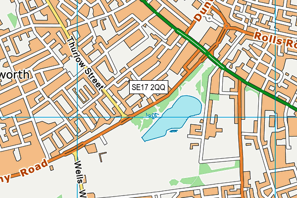 SE17 2QQ map - OS VectorMap District (Ordnance Survey) SE17 2QQ map - OS VectorMap District (Ordnance Survey)