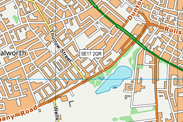 SE17 2QR map - OS VectorMap District (Ordnance Survey) SE17 2QR map - OS VectorMap District (Ordnance Survey)