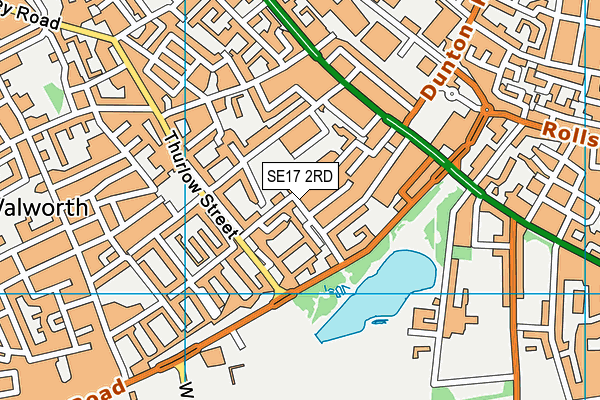 SE17 2RD map - OS VectorMap District (Ordnance Survey) SE17 2RD map - OS VectorMap District (Ordnance Survey)