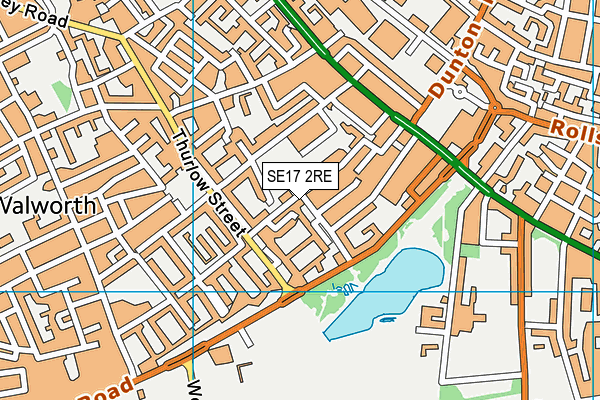 SE17 2RE map - OS VectorMap District (Ordnance Survey) SE17 2RE map - OS VectorMap District (Ordnance Survey)