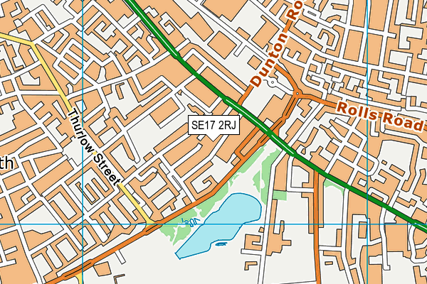 SE17 2RJ map - OS VectorMap District (Ordnance Survey) SE17 2RJ map - OS VectorMap District (Ordnance Survey)