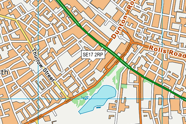 SE17 2RP map - OS VectorMap District (Ordnance Survey) SE17 2RP map - OS VectorMap District (Ordnance Survey)