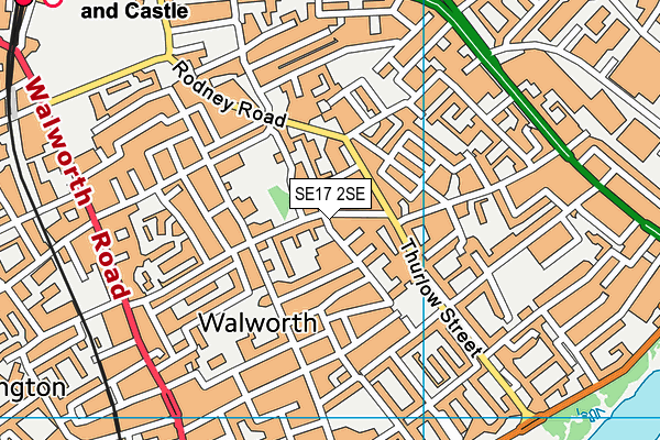 SE17 2SE map - OS VectorMap District (Ordnance Survey) SE17 2SE map - OS VectorMap District (Ordnance Survey)